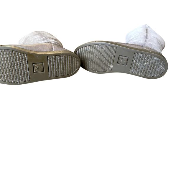 FRYE Gemma Shearling Tall Boots Brown Women's 6.5M Shearling Core Modern Rustic - Picture 8 of 13